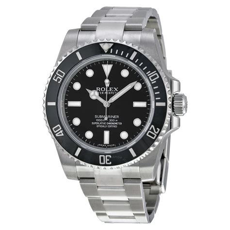 rolex submariner automatic black dial mens watch 114060|Rolex Submariner 114060 price.